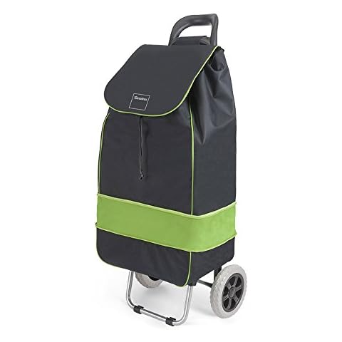 Metaltex Lily Shopping Trolley in Black and Lime Cover