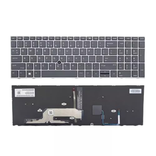 HP ZBOOK 15 G5 G6 17 G5 G6 USキーボード Point L29635-001 L12765-001 L28407-001用 バックライト付きノートパソコンキーボード 交換用