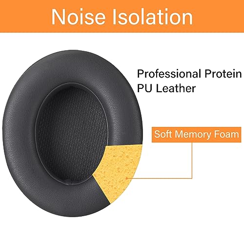 Replacement for Beats Studio 3 Replacement Ear Pads Grey, Beats Studio Wireless Replacement Ear Pads Earpads for Beats Studio 3 Beats Studio 2,Beats Studio 3 Wireless Ear Cushions (Titanium Grey)