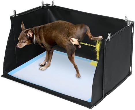 HOMBYS Suporte de almofada de xixi para cães com paredes altas, p...
