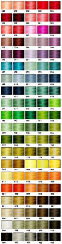 100 Spool Rayon Embroidery Machine Thread Set 100 Most Vibrant Colors - 1100Yds - 40Wt And 6 Thread Nets For Brother Babylock Janome Singer Pfaff Husquarna Bernina Melco Machines - Threadelight Brand #TOP1