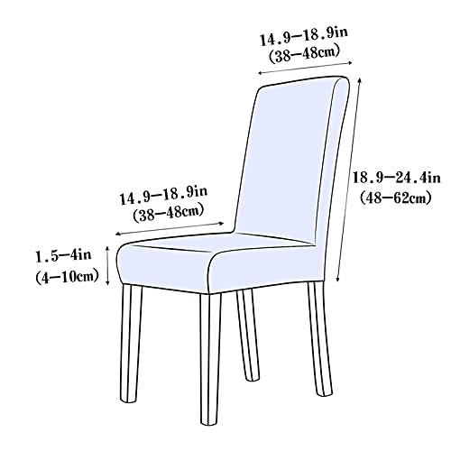Housses de chaise velours élastiques cachez vos chaises usées - 8