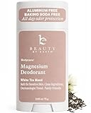 Aluminum Free Deodorant for Women – USA Made Natural Magnesium Deodorant with 55% Organic Ingredients, Baking Soda Free, Long-Lasting All-Day Odor Protection, Non-Irritating for Kids & Sensitive Skin