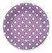 LolliZ® 9" Paper Plates. Lavender/ Polka Dots, 12-Pcs