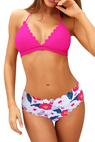Maillot de bain 2 pièces floral pour vos vacances à la plage