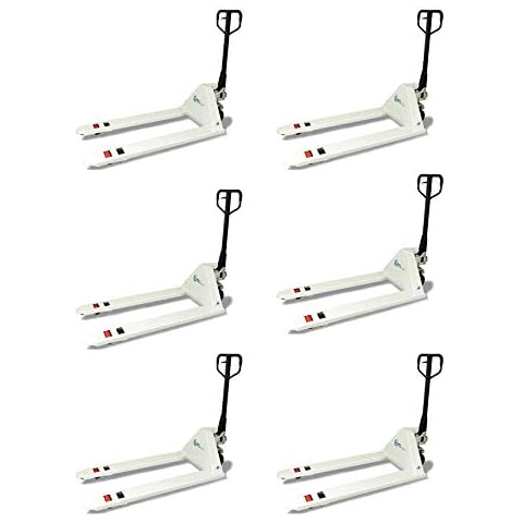 CARBO GLIDE 6000 Heavy-Duty Pallet Jack Truck 5500 lbs/Hand Pallet Truck 27x48 Quantity 6 Pallet Jack/Truck Cover