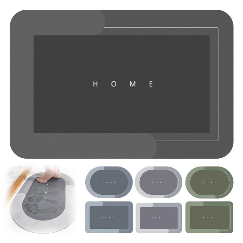 hoehew Modernized Magic Mat - Tapete mágico para baño, 2024, de secado rápido, superabsorbente, antideslizante, tapete de baño de diatomea, barro, cocina, hogar