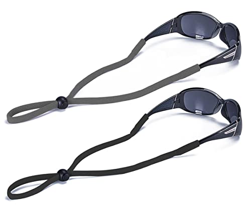 SHINKODA Adjustable Sunglasses Strap/Lanyard Sports Glasses Retainer for Men Women and Kids Color Combos Pack of 2