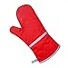Produktbild Be82aene Hochwertige Silikon Isolierte Handschuhe Ofen Verbrühungshitze Hochtemperatur Backen Werkzeuge Tischset (Color : Red, UnitCount : 2PCS)