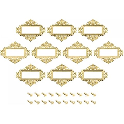 uxcell Metal Label Holders 12Pcs Cover