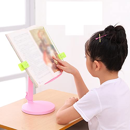 Soporte de libro vertical ajustable para escritorio y cama 5
