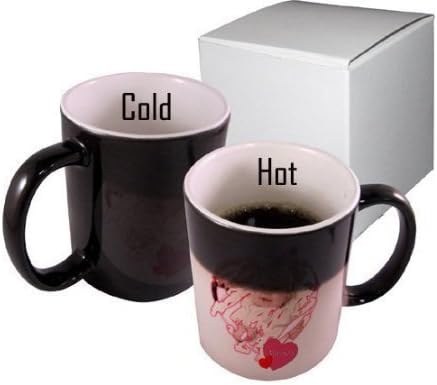 Personalized Coffee Mugs (11oz Magic Mug) - image slightly visible when the mug is cold