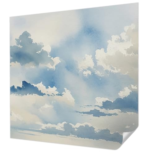 Décor mural adhésif haute qualité panoramique résistant taches nuages - 2