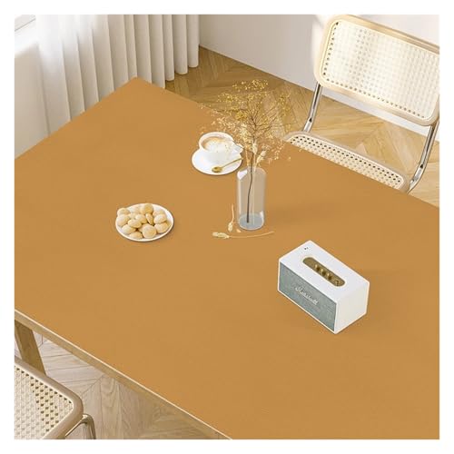 Manteles De Mesa Tapete de mesa de Color sólido, mantel de cocina a prueba de aceite, Mantel Individual de cuero de PVC antiescaldado, almohadilla de protección for encimera(GU1002-ZD,50x80cm)