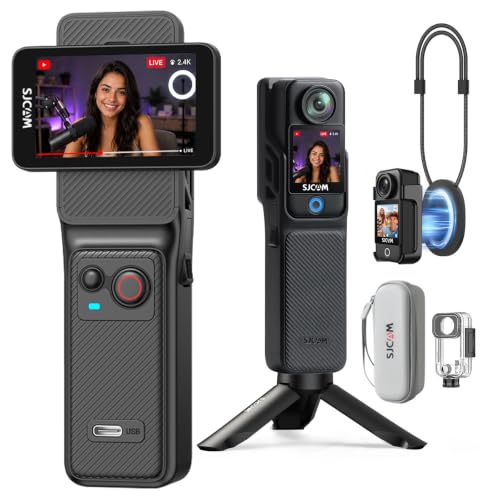Image of SJCAM C400 4K Vlogging Camera - 7-Hour Battery, 6-Axis Stabilization, 2.29'' Touch Screen,Wireless Remote Preview, 154 Wide Angle,30M Waterproof,Body Camera for YouTube Creators and Travel