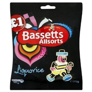 Bassett's Liquorice Allsorts Bolsa 150 g Pack de 12