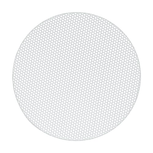 ACROPIX ユニバーサル3"スピーカーグリルメッシュ オーディオサブウーファー用 84x6.5mm フレームなし ホワイト - 1個入り