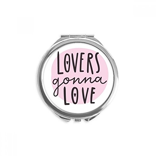 Espejo portátil de maquillaje DIYthinker con diseño romántico para llevar en el bolso