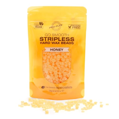 Rio Go Smooth Lot de 3 perles de cire dure sans rayures Miel 100 g ou 5 x 100 g