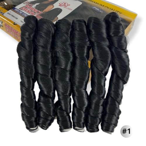 Cabelo Para Tranças Bouncy French Curl 70cm Pacote 480g Crochet B...