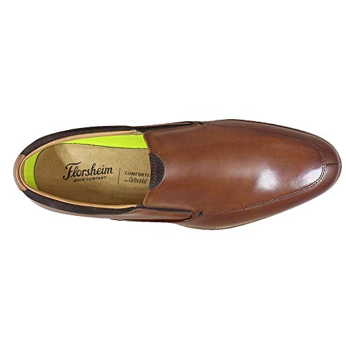 Florsheim Men's Uptown Moc Toe Slip on Loafer, Cognac, 1 Wide2