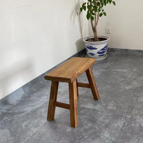 Banc d'entrée en bois rustique 50x26x45 cm pour couloir et salon