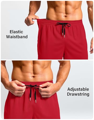 Image of G Gradual Men's Athletic Workout Shorts with Pockets 5 inch /7 inch /9 inch Lightweight Quick Dry Gym Basketball Running Shorts for Men