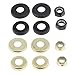 4pcs Replacement Longboard/Skateboard Bushings Washers Cup with Nuts, Gold