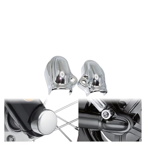 Cubierta de tuerca de eje plateada mecanizada para Harley VRSCDX 4