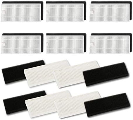 Replacement Filter Accessory Kit for Ecovacs DEEBOT N79 Robotic Vacuum Cleaner ( 10pcs of Filters & 10pcs of Sponges kit )