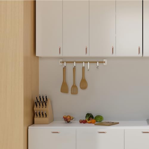 Image of LAPO 4 Inch Cabinet Handle, Designed for Pooja Mandir, Wardrobe & Kitchen Usage, Easy Comfortable Grip, Easy Installation, 3 Years Warranty (96mm, PVD Rose Gold Finish, Pack of 10) - Twist