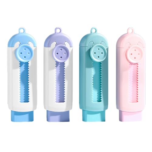 JRYXDS 4 PCS Gomma Da Cancellare Retrattile, Simpatiche a Forma Kawaii per Studenti - 4 Colori