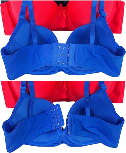 Image of ToBeInStyle Women's Pack of 6 Classic Style Underwire Supportive Padded Bras