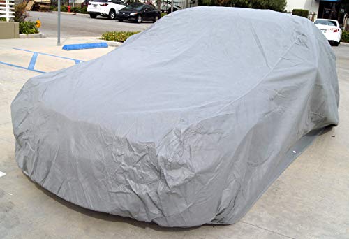 Image of Car Cover Waterproof All Weather | 7-Layer Car Covers for Automobiles & Car Snow Cover | Full Exterior Rain Cover | SUV Sedan. Size 159.8 inch x 65.0 inch