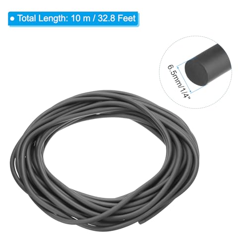 Image of PATIKIL 1 /4 Inch x 32.8 Feet Backer Rod, Hard Solid Nitrile Rubber Rope Caulk Crack Gaps Joint Filler Weather Stripping for Home Construction, Industrial Equipment Gasket DIY,Black