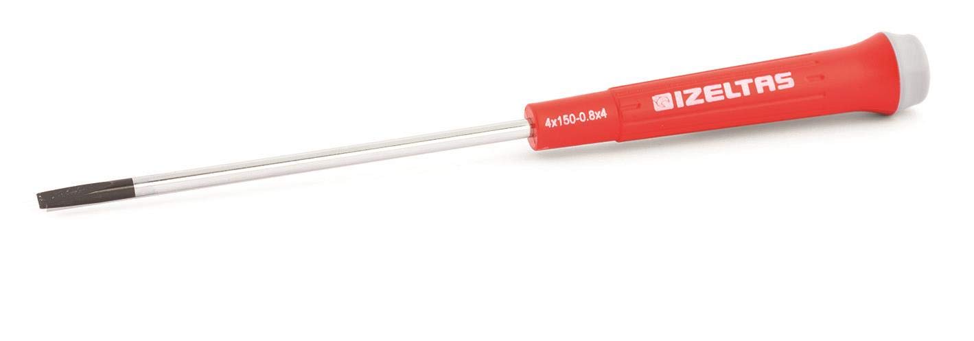 Izeltas Izeltaş Düz Uçlu Tornavida Elektronikçi Tip Klemens 2,5X80