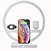 Produktbild BECROWM EU 6 W LED Schreibtischlampe mit schnellem, kabellosem Ladegerät für Qi-fähige Geräte, Tischlampe mit USB-Ladeanschluss, kompatibel mit Apple Airpods 2 iWatch 5 4 3 2 1
