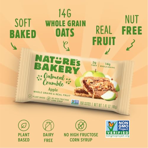 Nature's Bakery Oatmeal Crumble Apple Bars, 1.41 Oz, 6 Ct - image 5