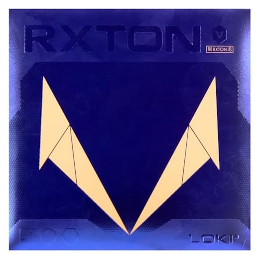 Wang Hao Loki RXTON 5 Table Tennis Rubber, RXTON V Sticky and High Density Sponge Ping Pong Rubber, Max Thickness, Hard (Black)