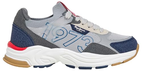 Pepe Jeans Garçon Mave Zero B Sneak - Baskets Basses Blanches pour Enfant