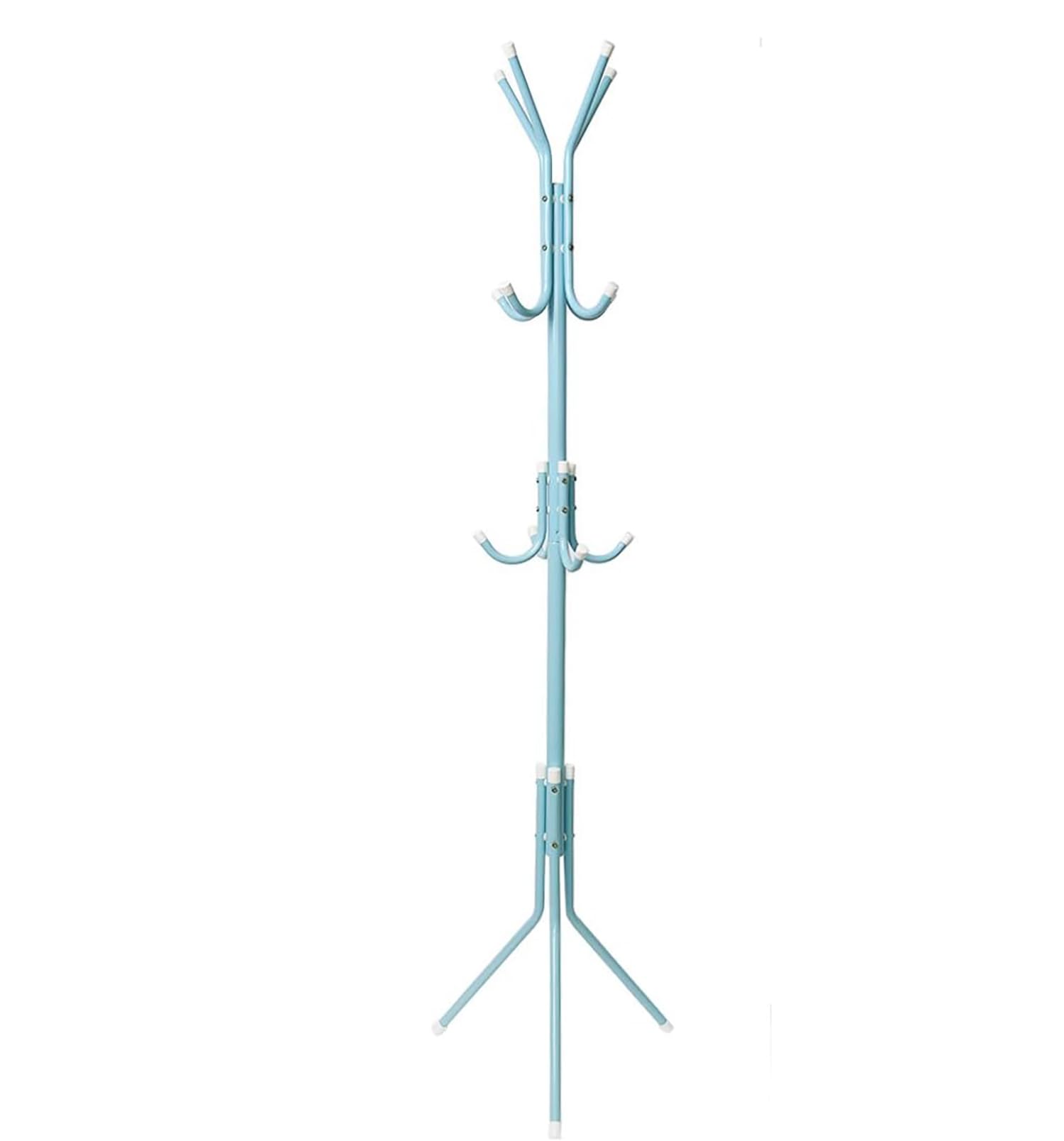 House of Quirk Coat Rack Freestanding Metal Coat Tree Hanger 12 Hooks Hat Rack for Hanging Bags Scarves Clothes Handbag Umbrella Jacket Hall Bedroom - Blue (B01D1L0YW8) Amazon Price History, Amazon Price Tracker
