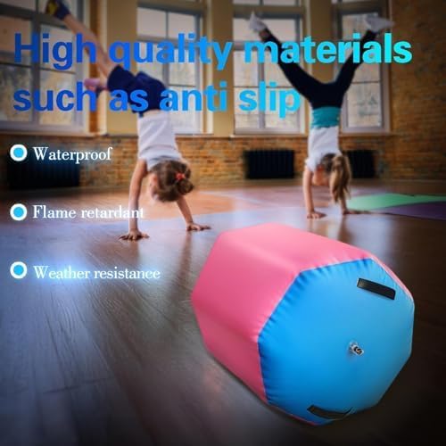 滑り止め表面付きタンブリングバレル、コア強化、柔軟性、ヨガ用のソフトバランスバックベンドトレーナー、屋内/屋外練習用ホームジムフィッ