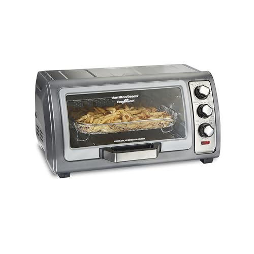 Comparison: Top Rated Toaster Oven Air Fryer 6 Hamilton Beach Air Fryer Toaster Oven Combo with Large Capacity, Fits 6 Slices or 12” Pizza, 4 Cooking Functions for Convection, Bake, Broil, Roll-Top Door, Easy Reach Sure-Crisp, Stainless Steel