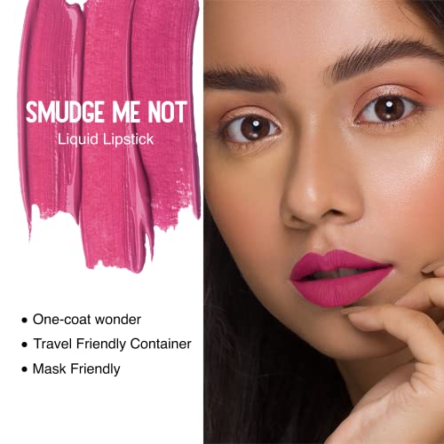 Image of SUGAR Cosmetics Smudge Me Not Liquid Lipsticks for Women | Transferproof & Waterproof | Lasts 12+ Hours | Matte Lipstick | 4.5ml - 38 Dose Of Rose (Rosy Mauve)