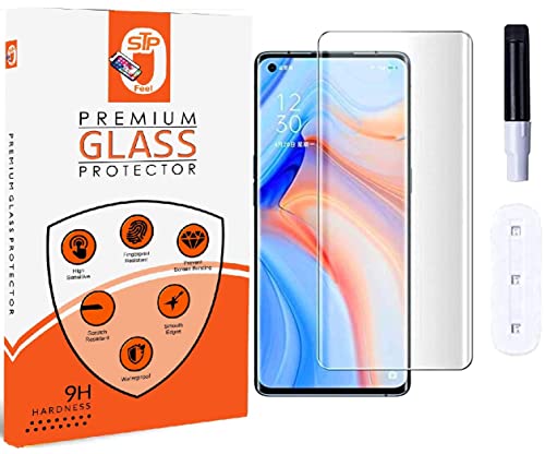 Image of STP FEEL UV Tempered Glass Screen Protector For Xiaomi 12S Ultra (6.73 Inch) Full Adhesive UV Glue Curved Edge to Edge Case Friendly HD Clarity with easy installation kit