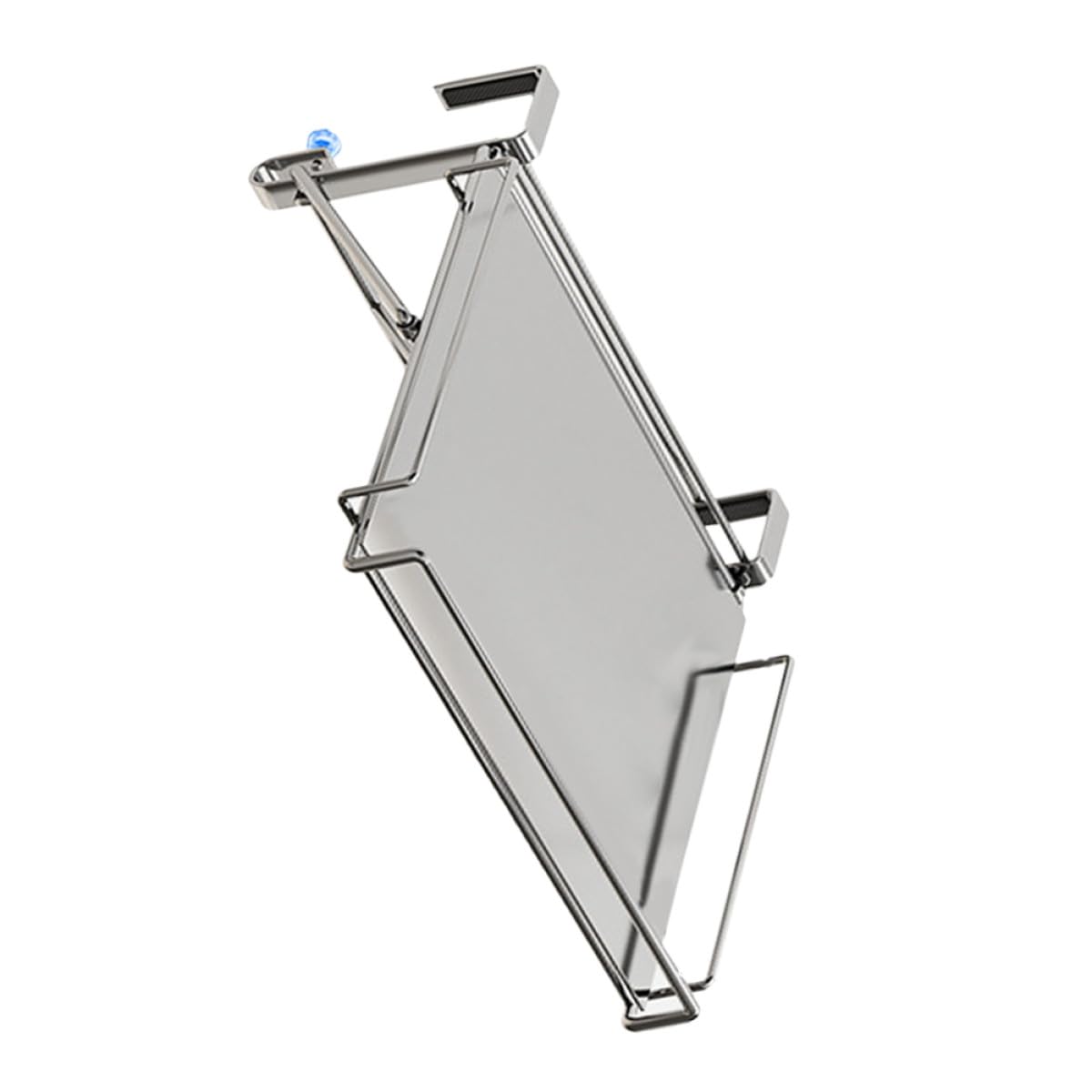 ULTECHNOVO Étagère Suspendue Pliable Forte Capacité de Charge en Acier Inoxydable Argenté pour Rangement Cuisine et Salle de Bain pour et pour Hôtels et Espaces Réduits Hôtels Espaces