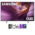 Samsung 65 Inch Class S85F Series 4K OLED Vision AI Smart Tizen TV HDR Dolby Atmos WiFi HDMI Gaming TV Bundle with High Speed Cable Streaming Package and 12 Month CPS Protection Plan