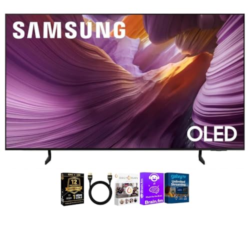 Image of Samsung 65 Inch Class S85F Series 4K OLED Vision AI Smart Tizen TV HDR Dolby Atmos WiFi HDMI Gaming TV Bundle with High Speed Cable Streaming Package and 12 Month CPS Protection Plan