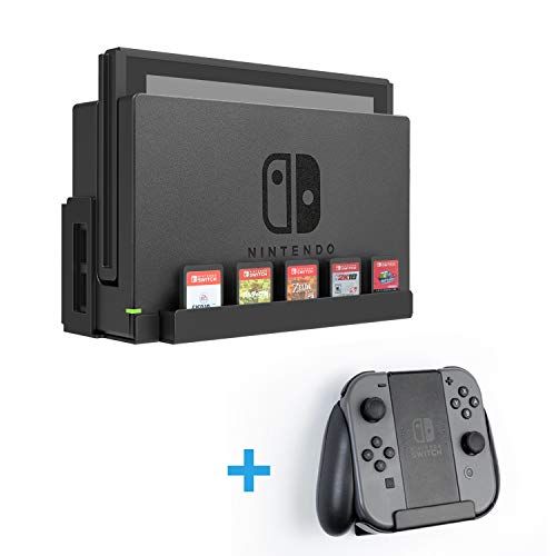 Monzlteck Wall Mount for Nintendo Switch+Controller Mount(Joy-Con Controller Mount) Game Card Holder