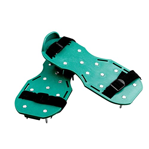 Mayiso Lawn Aerator Shoes With Hook & Loop Straps For Effectively Aerating Lawn Soil,Spiked Shoes Epoxy Floor Shoes,Free-Installation Aerating Shoe With Hook & Loop Straps (Black) #TOP3